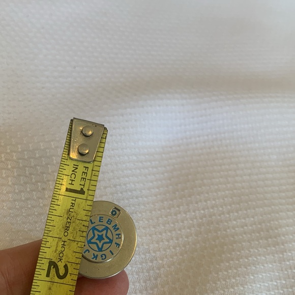 Secret Code Decoder Ring with Blue Star Silver Tone Adjustable - Picture 3 of 3